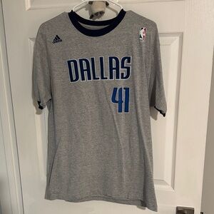Dallas Mavericks Dirk Nowitzki Adidas Shirt